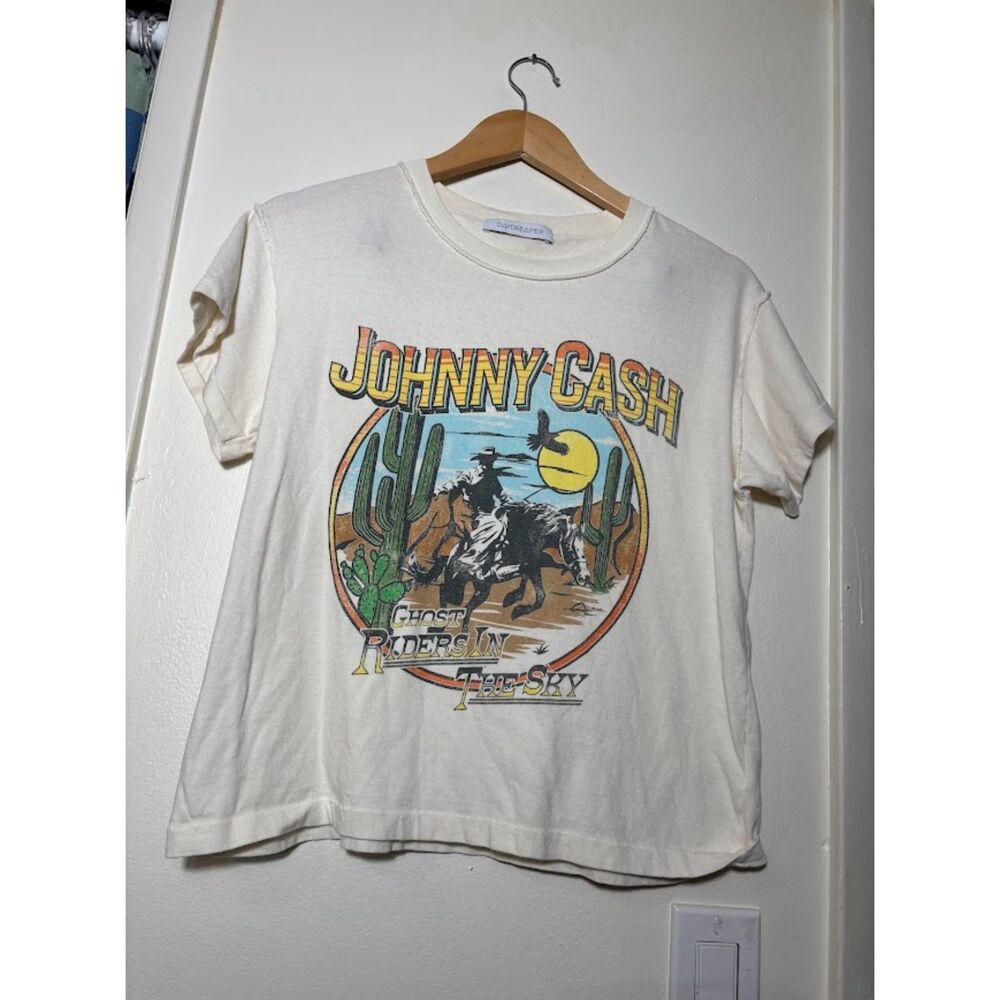 Daydreamer Johnny Cash Ghost Riders in the Sky T Shirt Size Small Graphic Tee - Picture 2 of 4